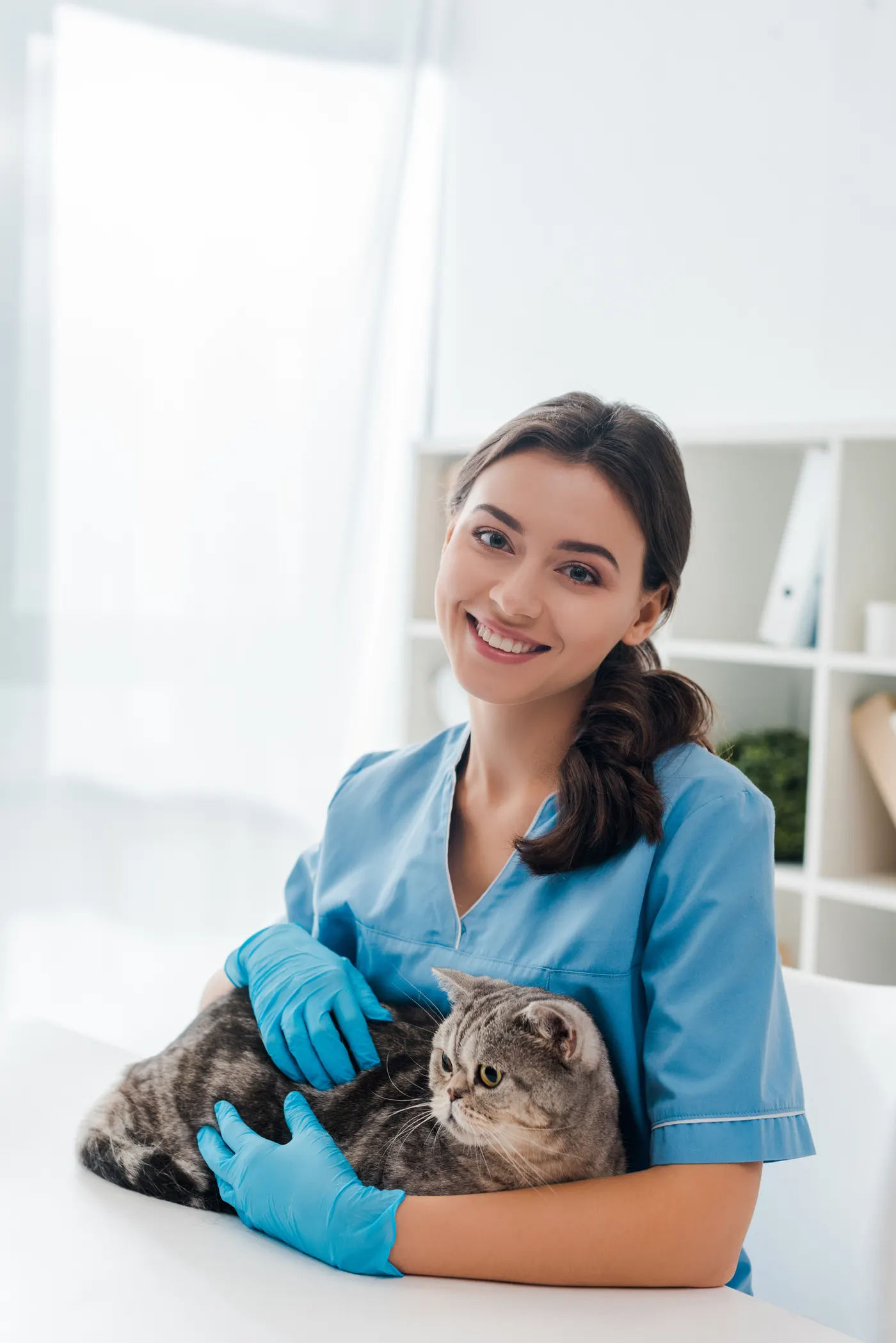 A Mylopaws specialist with a pet